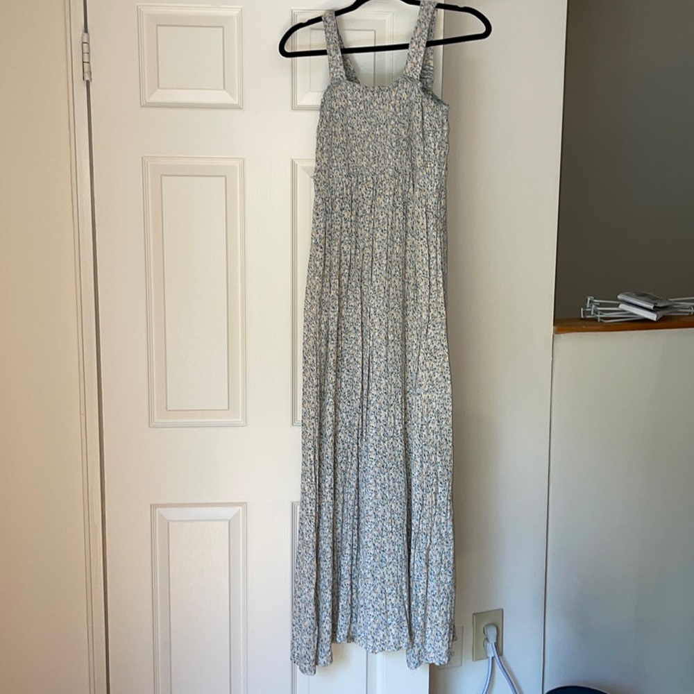 Sim & Sam Blue Floral Maxi Length Sundress Size M
